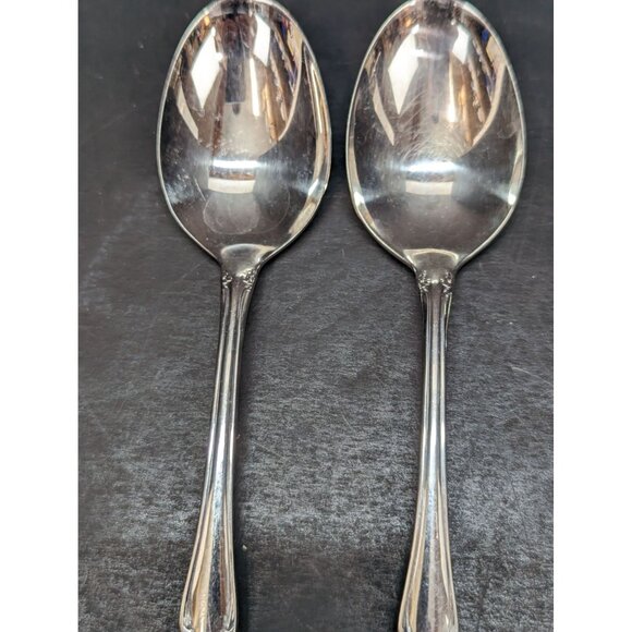 Oneidacraft Deluxe Chateau Stainless 6.75" Soup Spoons Replacement 4 Pieces - Picture 3 of 8